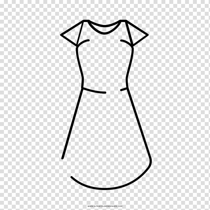 Dress Sleeve Drawing Line art Coloring book, dress transparent ...