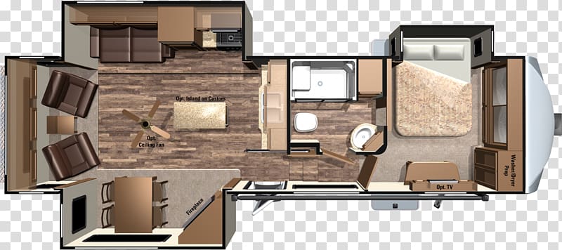 Fifth wheel coupling Campervans Caravan Floor plan Architecture, double fold transparent background PNG clipart