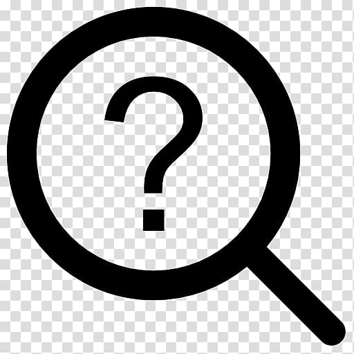 Magnifying glass Question mark Information Computer Icons, Magnifying Glass transparent background PNG clipart