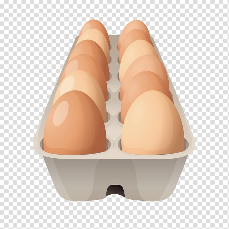 Breakfast Egg carton , a box of eggs transparent background PNG clipart