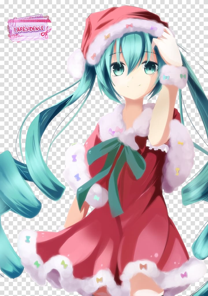 Hatsune Miku and Future Stars: Project Mirai Hatsune Miku: Project Mirai DX Vocaloid Christmas, hatsune miku transparent background PNG clipart