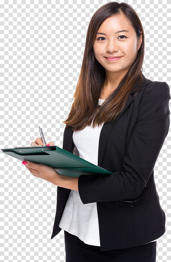 woman holding paper board, Small business Management Company Job, asian businessman transparent background PNG clipart