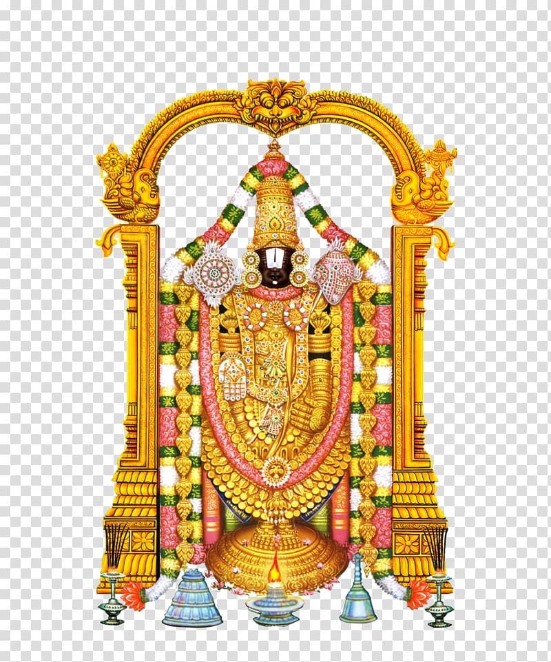 Venkateswara illustration, Tirumala Venkateswara Temple Ganesha Hindu Temple, Lord Krishna transparent background PNG clipart