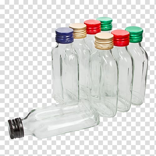 Glass bottle plastic Screw cap, glass transparent background PNG clipart