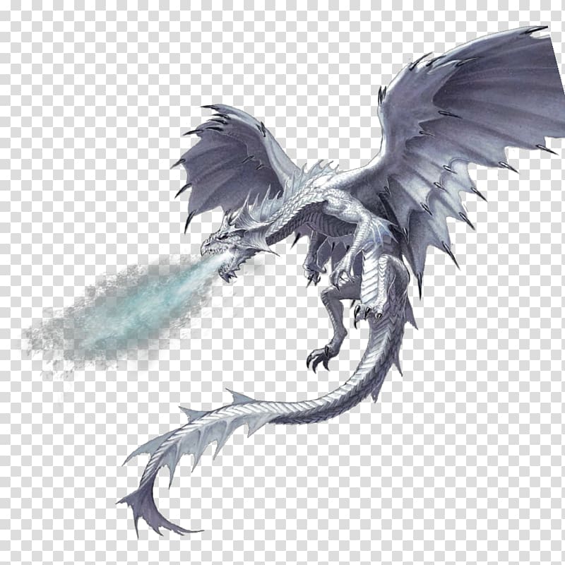 Dungeons & Dragons Pathfinder Roleplaying Game White dragon d20 System, dragon transparent background PNG clipart