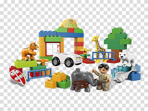 LEGO 6136 DUPLO My First Zoo LEGO DUPLO Town 6136 My First Zoo Building Set Lego minifigure, toy transparent background PNG clipart