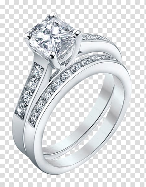 Princess cut Engagement ring Wedding ring Diamond cut, gold Princess transparent background PNG clipart