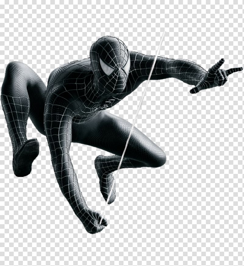 The Amazing Spider-Man Iron Man Spider-Man: Back in Black Spider-Man film series, spiderman black suit transparent background PNG clipart