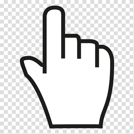 white hand sign , Computer mouse Pointer Cursor Icon, Mouse Cursor transparent background PNG clipart