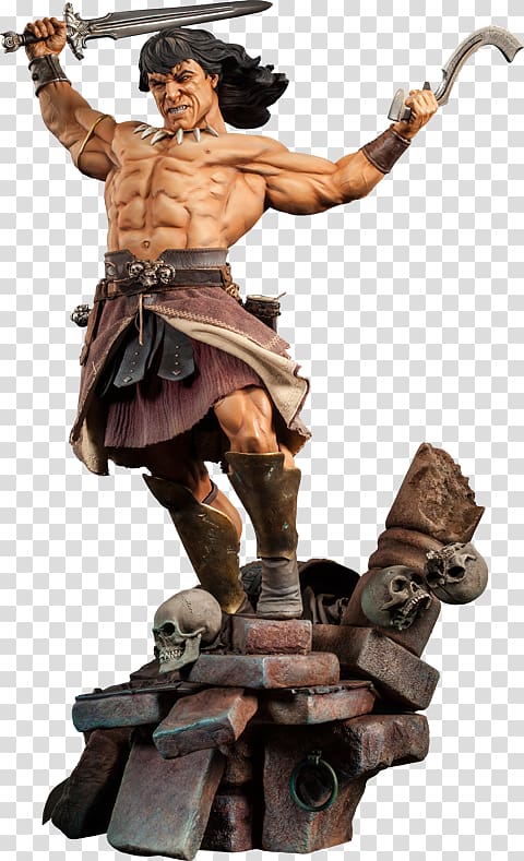 Conan the Barbarian Sculpture Figurine Mercenary Statue, conan the barbarian transparent background PNG clipart