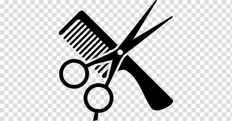 Comb Cosmetologist Hair-cutting shears , scissors transparent background PNG clipart