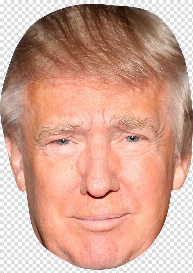 Donald Trump, Donald Trump United States Amazon.com Mask Celebrity, Trump Front Face transparent background PNG clipart