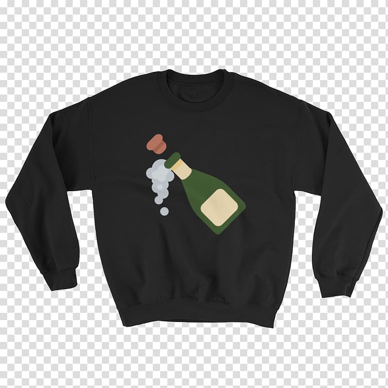 T-shirt Crew neck Top Sweater, Bottle Mockup transparent background PNG clipart