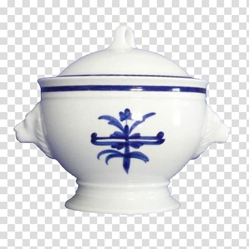 Tureen Ceramic Lid Blue and white pottery Tableware, tovaglia transparent background PNG clipart