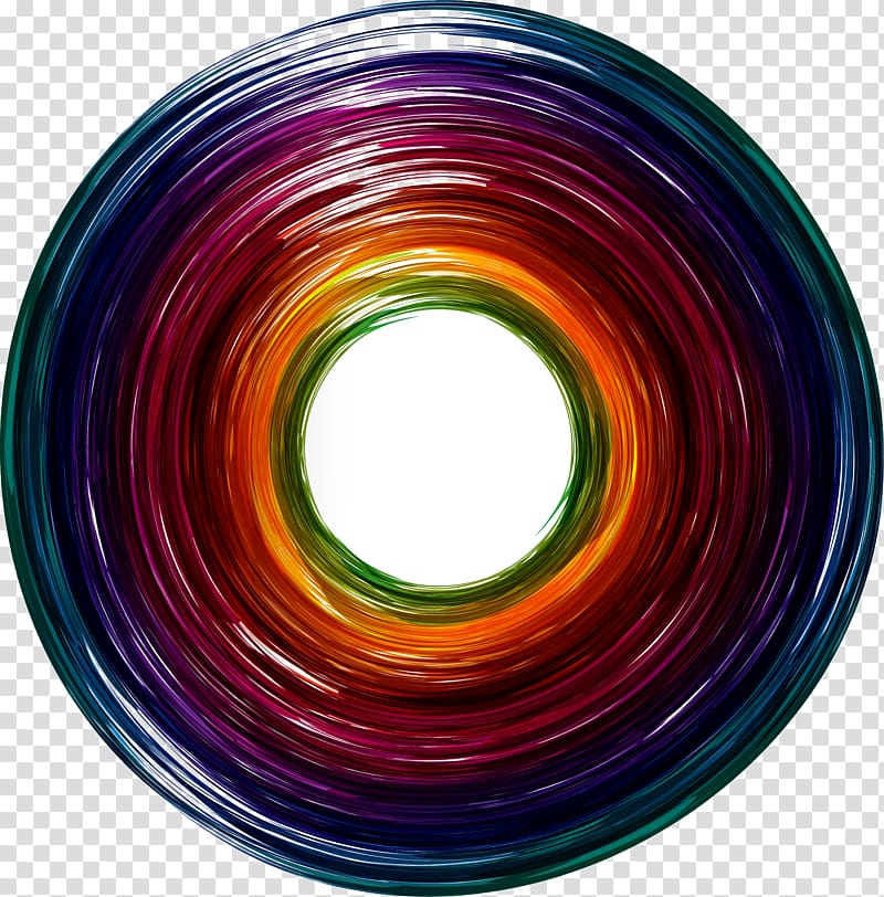 Circle CorelDRAW Art, Color ring effect element transparent background PNG clipart