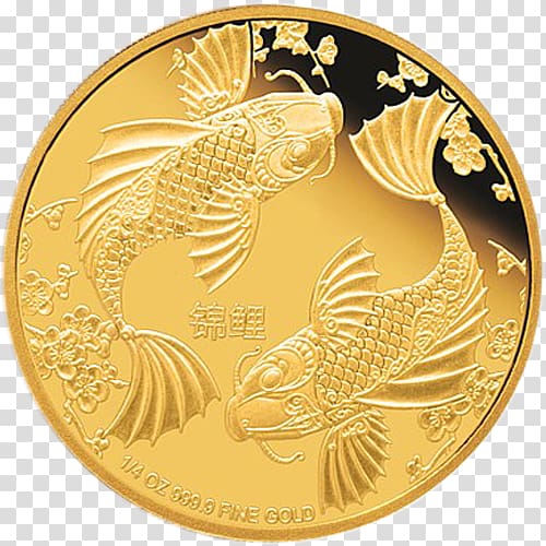 Vadodara Coin Gold Circle Fish, Coin transparent background PNG clipart