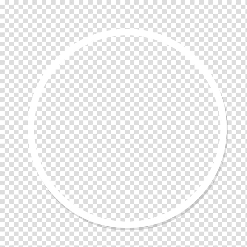 Белый контур круга на прозрачном фоне