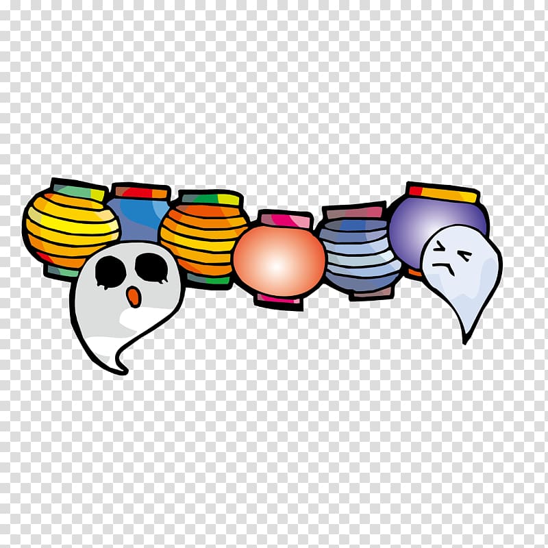 Qingming Festival Ghost Festival , lantern ghost figure transparent background PNG clipart