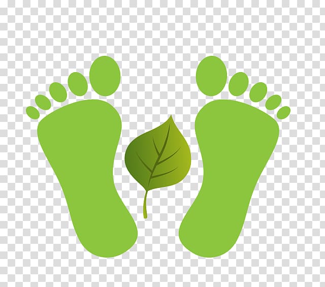Footprint Toe , Green foot print transparent background PNG clipart