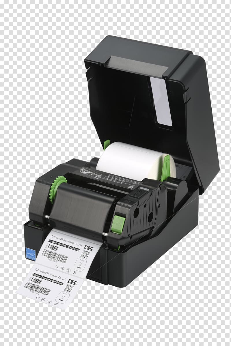 Barcode printer Thermal-transfer printing Label printer, printer transparent background PNG clipart