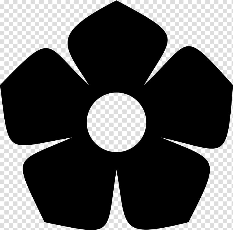Silhouette Flower , flower black transparent background PNG clipart