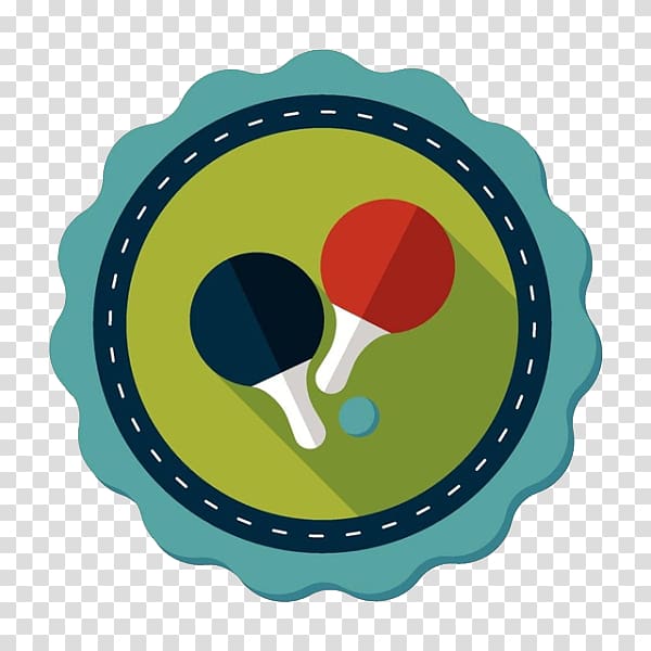 Icon, Blue table tennis bat Icon transparent background PNG clipart