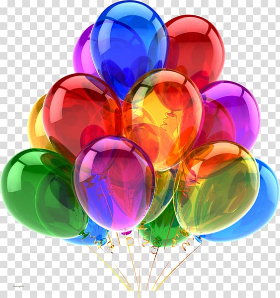 Birthday Balloon Greeting & Note Cards Party, Birthday transparent background PNG clipart