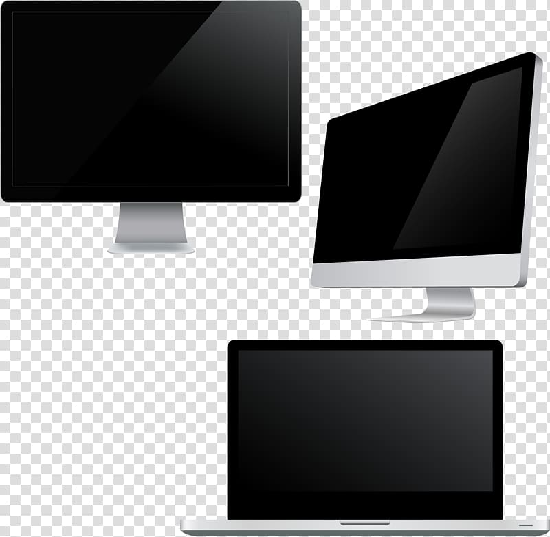 Laptop Computer monitor, Hand-painted Apple transparent background PNG clipart