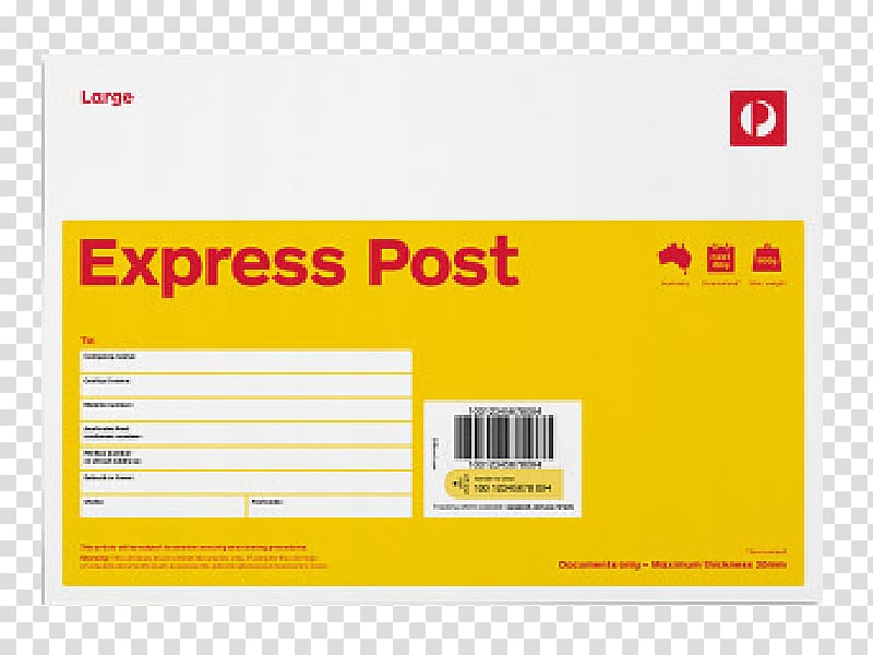 Express mail Australia Post Postage Stamps Registered mail, large parcel transparent background PNG clipart