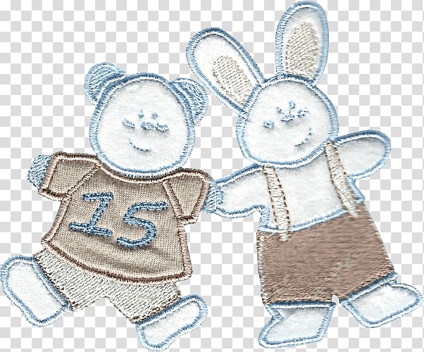 Embroidery Textile Neonate Birth Chenille fabric, orsetto transparent background PNG clipart