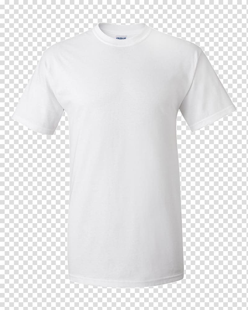 Long-sleeved T-shirt Gildan Activewear Long-sleeved T-shirt White, T-shirt transparent background PNG clipart