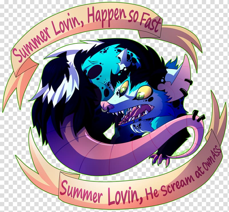 Logo Illustration Animal Font Legendary creature, Summer Bash transparent background PNG clipart