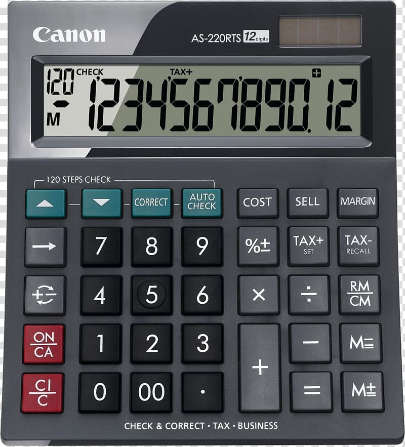 Scientific calculator Canon Calculation, calculator transparent background PNG clipart