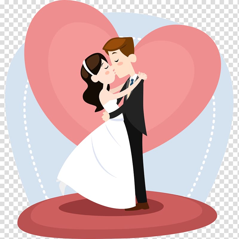 Wedding bride and groom transparent background PNG clipart