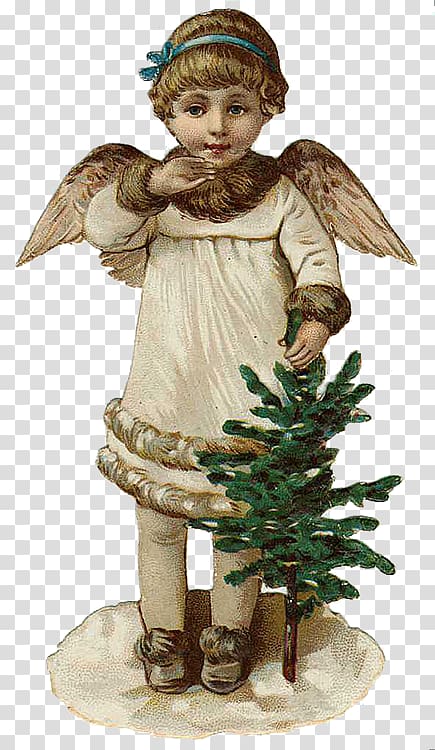 Angel Christmas ornament Victorian era Greeting & Note Cards, Victorian Angel transparent background PNG clipart