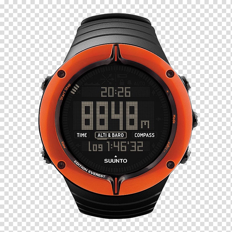 Watch Suunto Oy Suunto Core Alu Sports Mount Everest, Extreme Sports transparent background PNG clipart