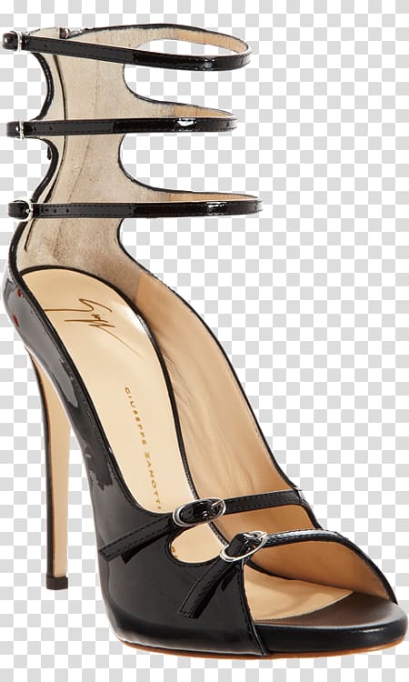 Court shoe Sandal Slingback High-heeled shoe, Giuseppe Zanotti transparent background PNG clipart