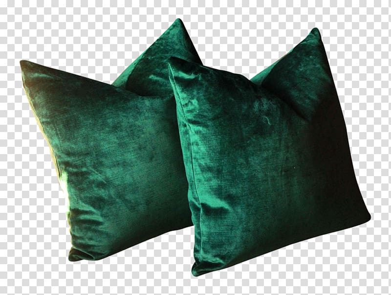 Throw Pillows Cushion Velvet Teal, pillow transparent background PNG clipart