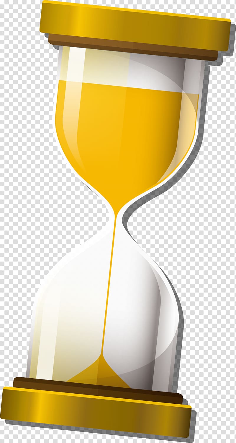 Hourglass Sand Icon, Simple yellow hourglass transparent background PNG clipart