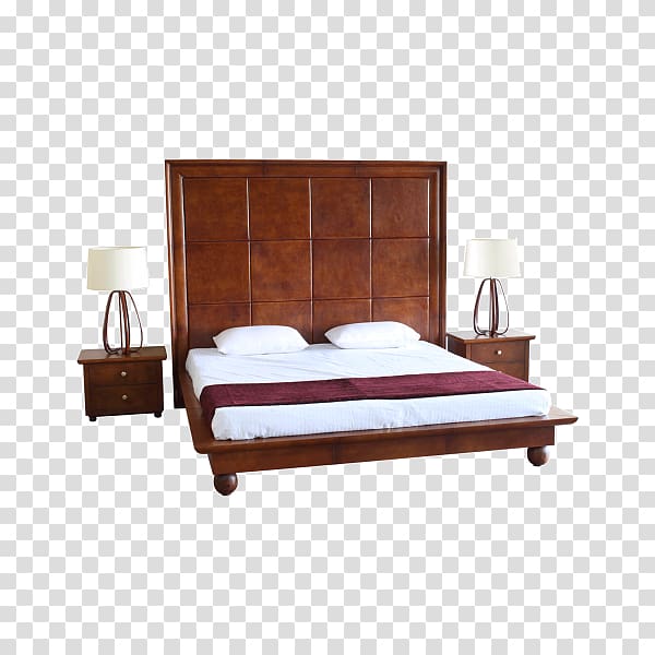 PortsideCafe Furniture Studio Bed frame Headboard Mattress, bed transparent background PNG clipart