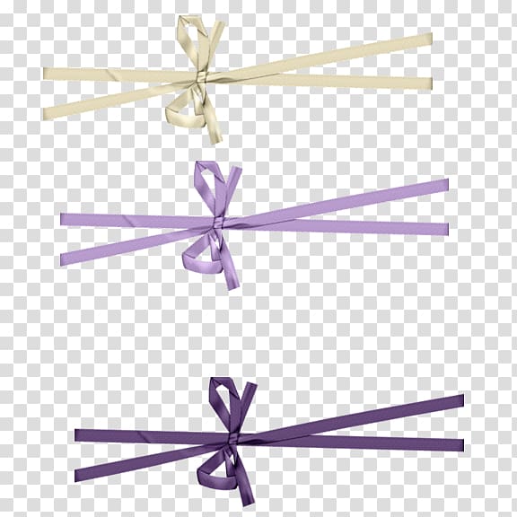 Ribbon Shoelace knot Purple, Ribbon transparent background PNG clipart