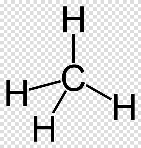 Methane Chemical formula Molecule Chemical compound Structural formula, Pi Bond transparent background PNG clipart