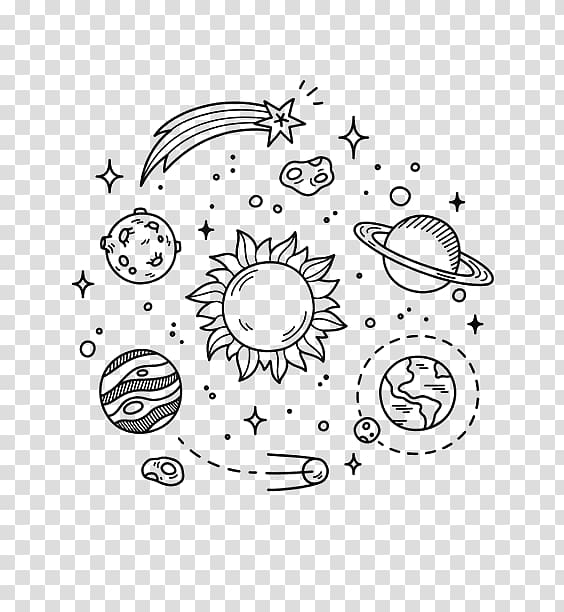 outer space drawings