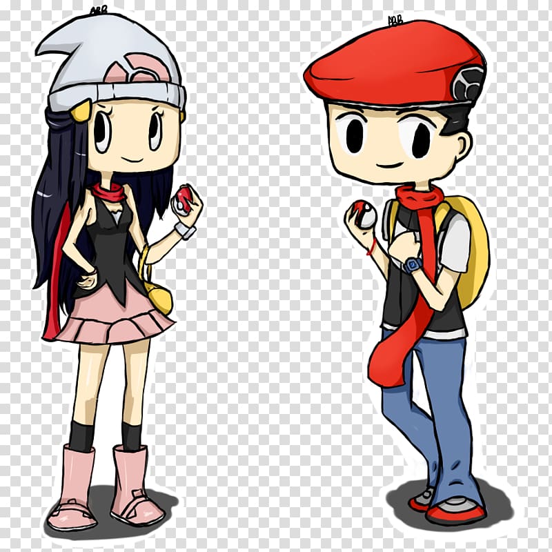 Pokemon Platinum Cartoon- Female Trainer (Dawn) by