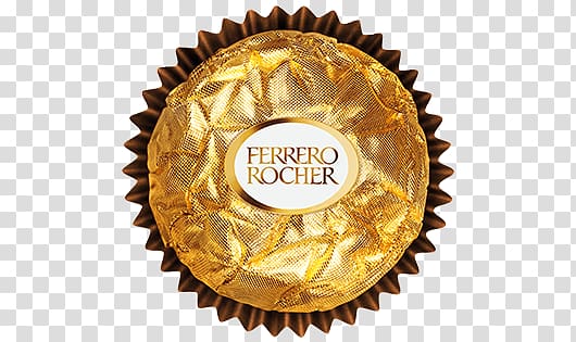 Ferrero Rocher chocolate, Ferrero Rocher Top View transparent background PNG clipart