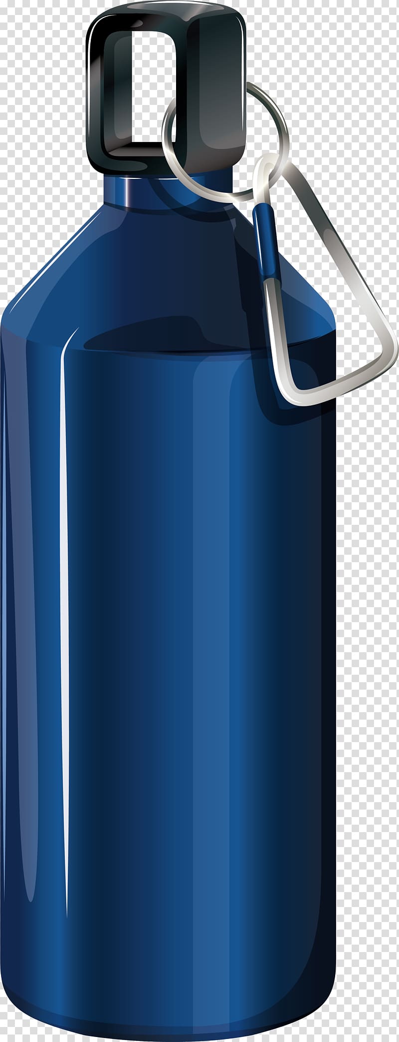 Water bottle Euclidean Illustration, Blue cup transparent background PNG clipart