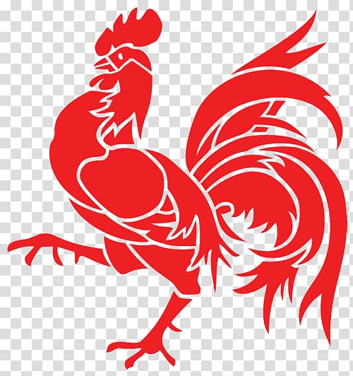 red rooster illustration, Rooster transparent background PNG clipart
