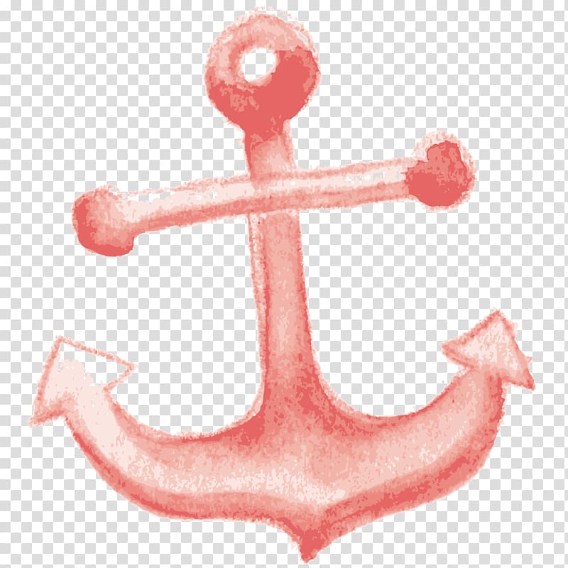 Anchor Drawing Boat Watercraft, Pink Anchors transparent background PNG clipart