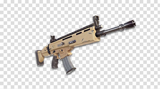 Assault rifle Fortnite Battle Royale FN SCAR Weapon, assault rifle transparent background PNG clipart