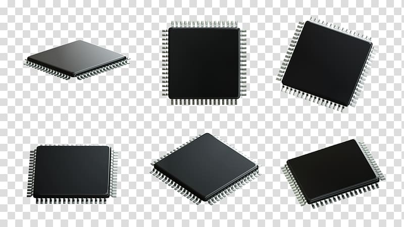 Microcontroller Central processing unit Microprocessor Integrated Circuits & Chips, processor transparent background PNG clipart